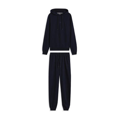 Tuta uomo in cotone con felpa cappuccio