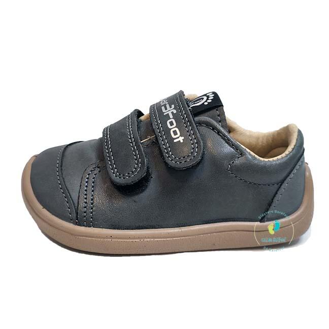 Bar3foot Sneakers Couro Cinzento Escuro - Tamanho 32 2/3