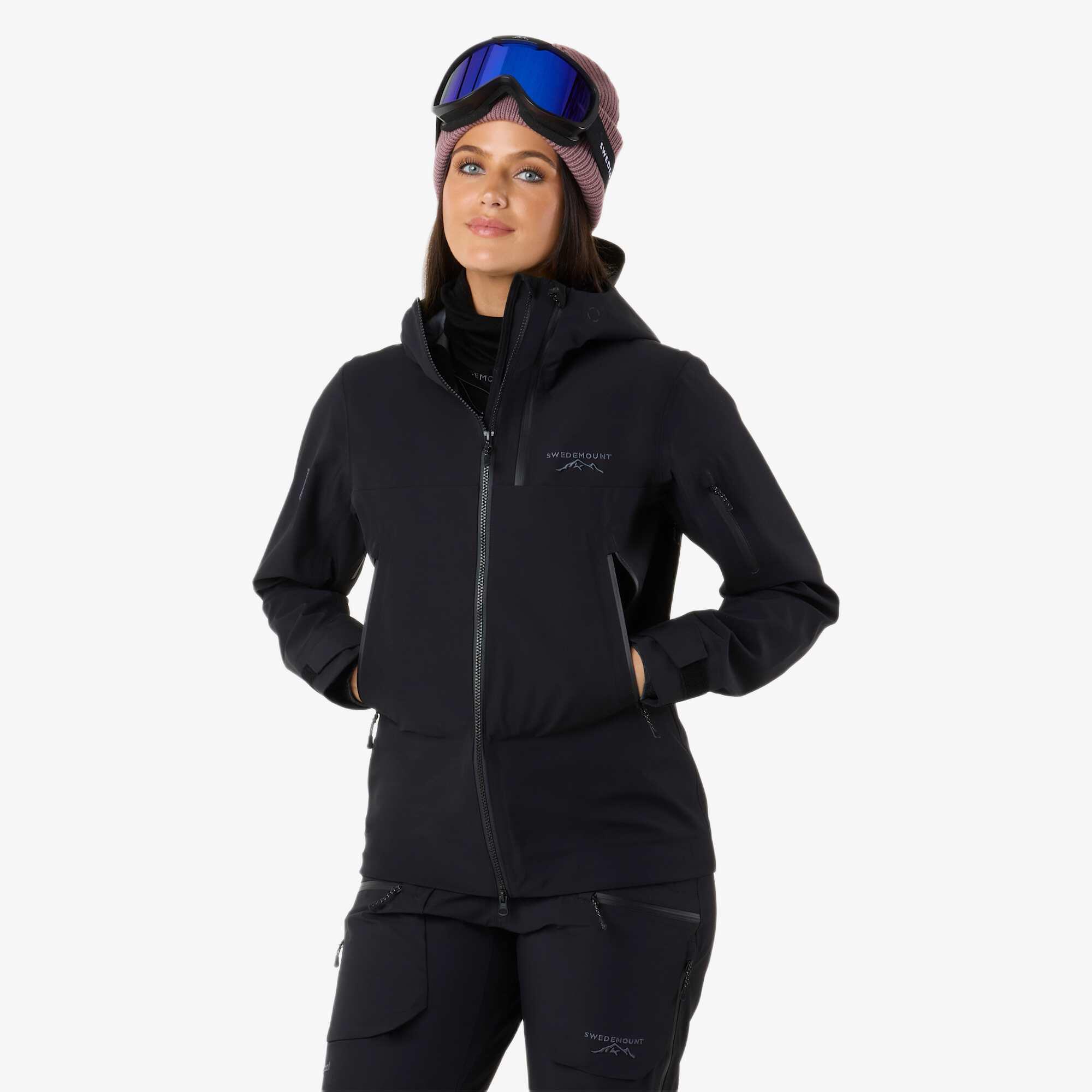 Swedemount - Veste De Ski Femme Ski Imperméable Coupe-vent Respirante Lofoten 3l Shell W Ii - Veste - Noir - Decathlon