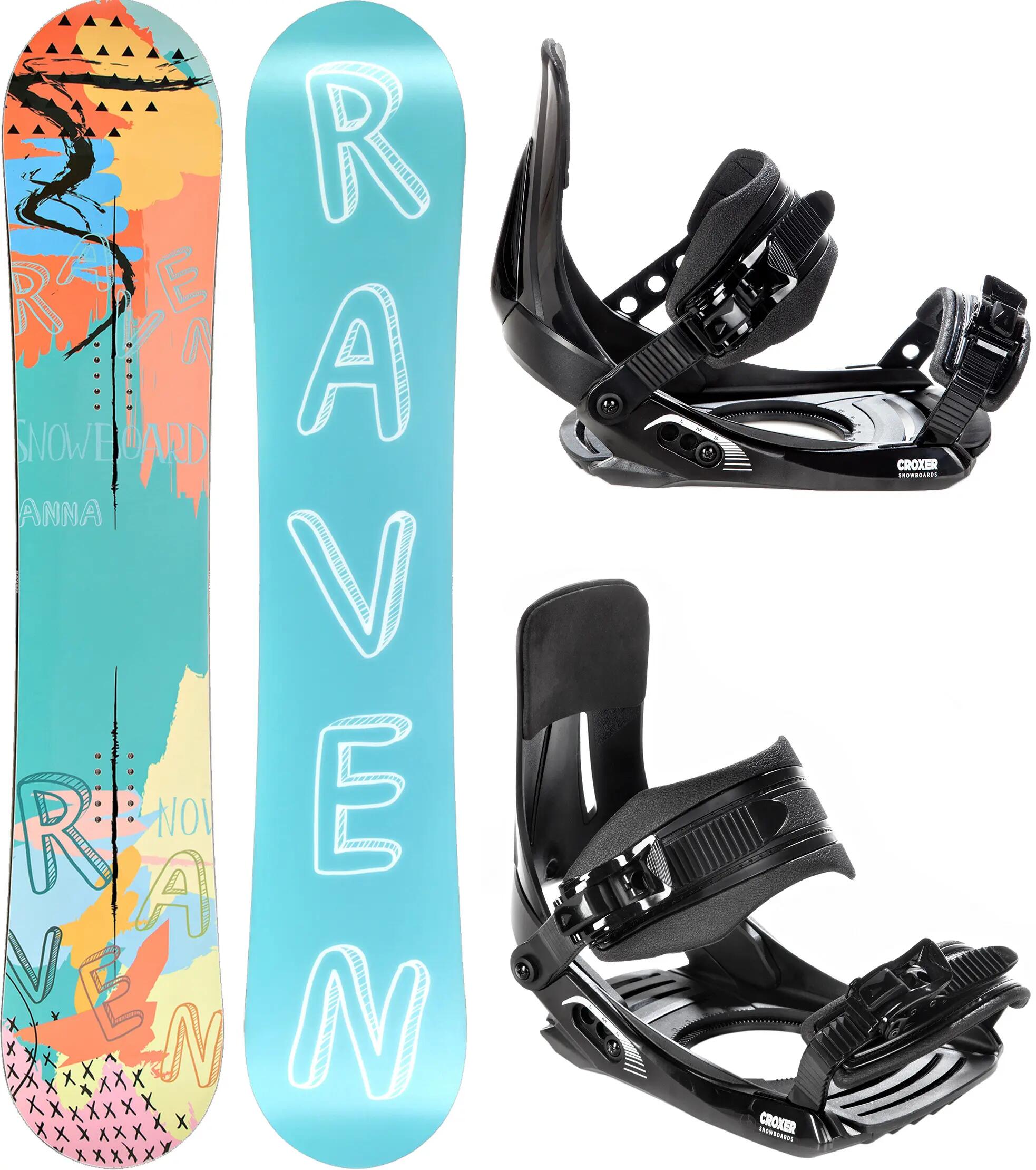 Zestaw Deska snowboardowa Raven Anna + wiązania Croxer MP180 1/7
