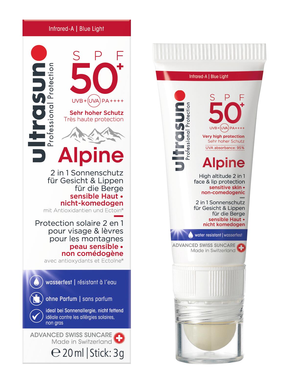 ULTRASUN Ultrasun – Face Alpine Kombi SPF50+ 20ml + 3g