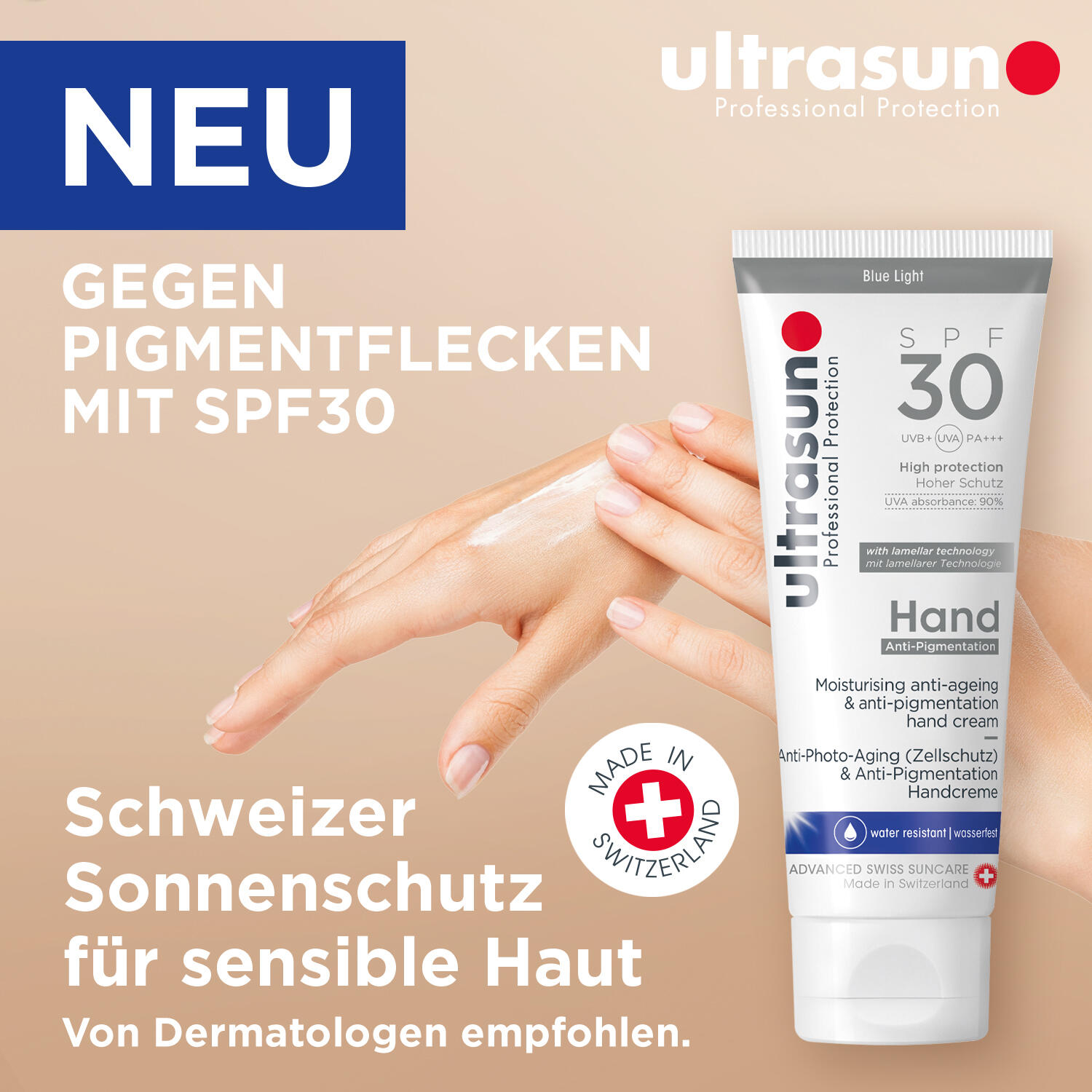 Ultrasun – Anti-Pigmentation Hand Cream SPF30 75ml Tube 2/3