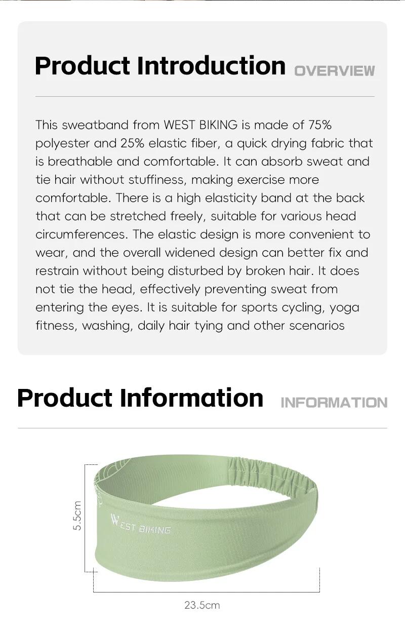 Bandeau Sport WEST BIKING (Anti-Transpiration) 3/4