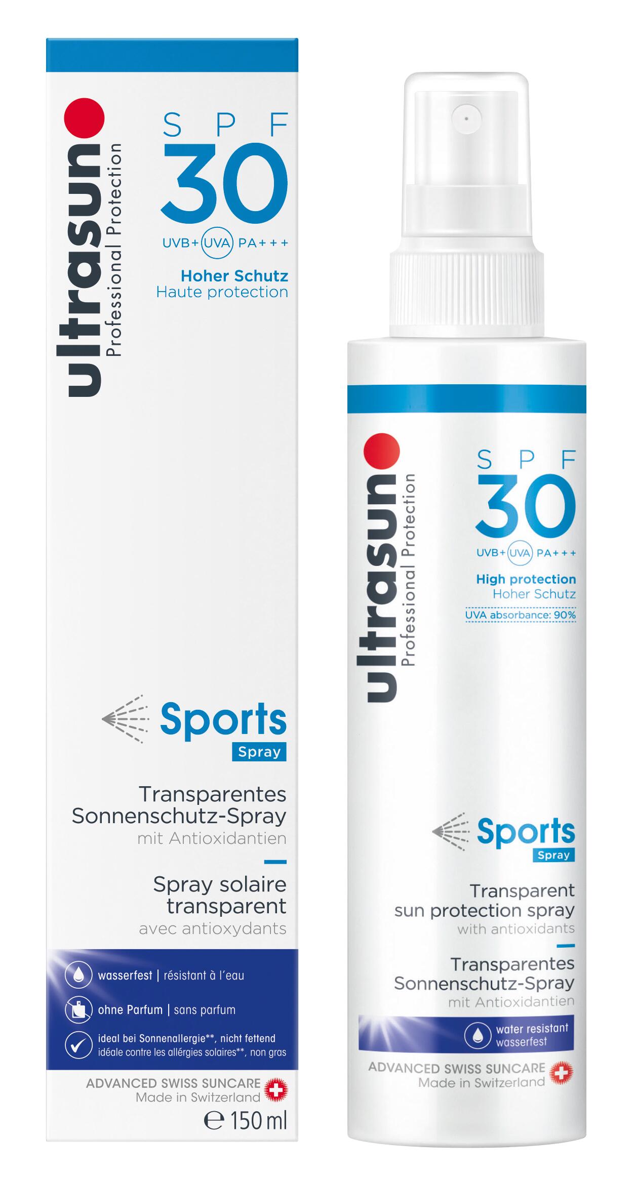 ULTRASUN Ultrasun – Sports Spray SPF30 150ml