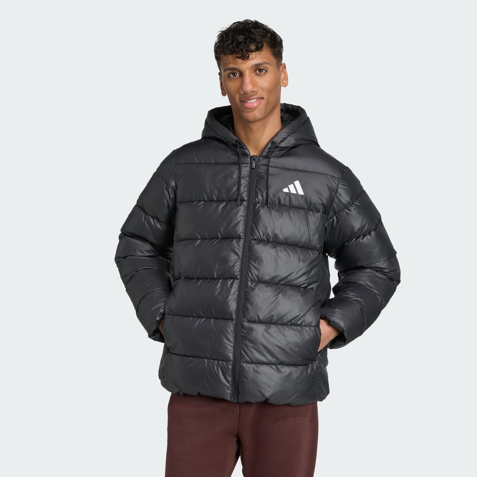 ADIDAS Essentials CLIMAWARM Synthetic Down Puffer Hooded Jackets