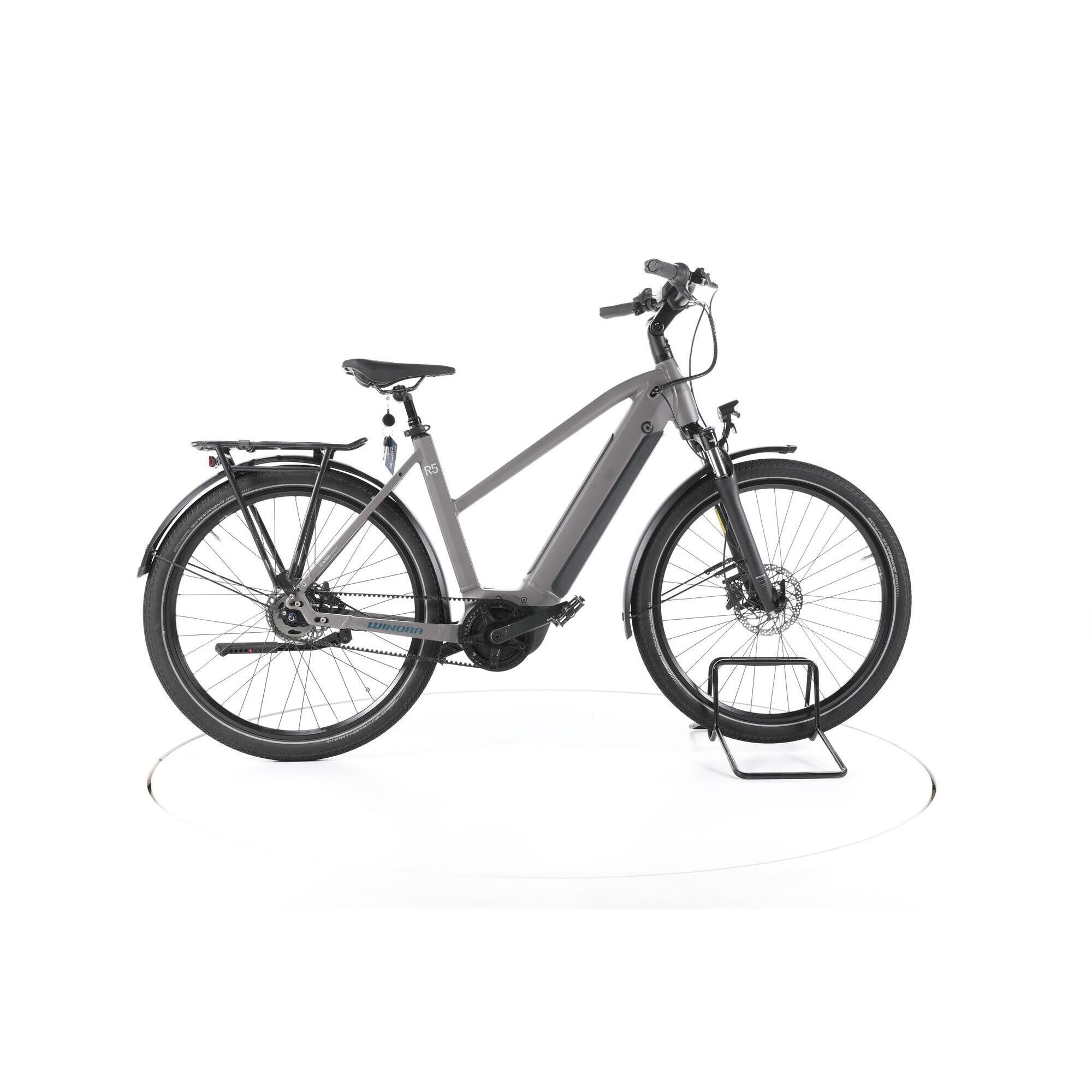 Winora - Reconditionné - Winora Sinus R5 City Vélo Électrique - Très Bon - Vélo Ville - Gris - 52 - Decathlon