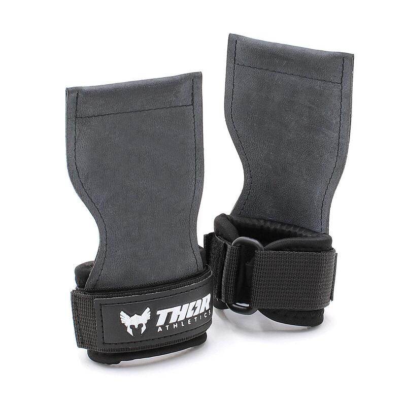 Thor Lifting Grips – Aderență Maximă & Suport al Încheieturii pentru Forță – Neg