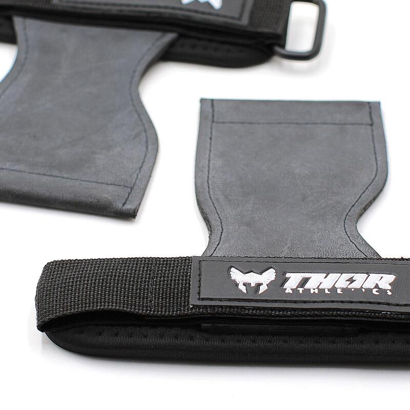Thor Lifting Grips – Aderență Maximă & Suport al Încheieturii pentru Forță – Neg