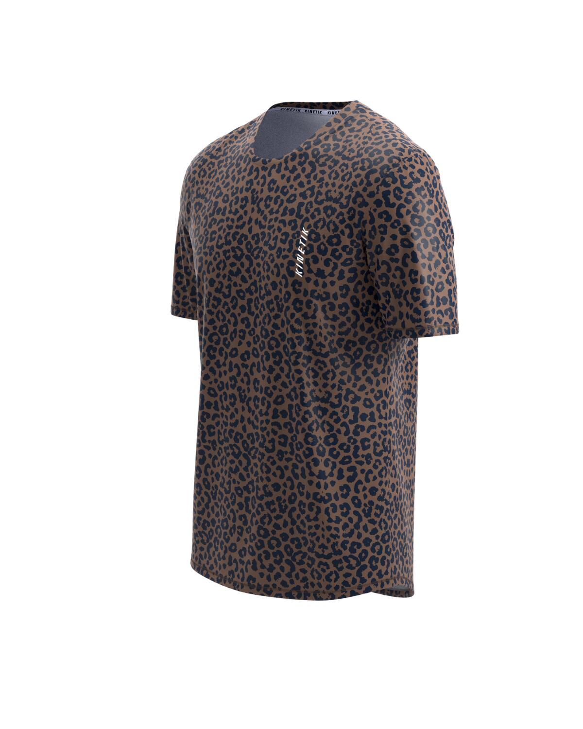MAILLOT DE TRAIL RUNNING MAVRIK HOMME LEOPARD TIRAMISU 1/7