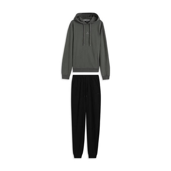 Tuta uomo in cotone con felpa cappuccio