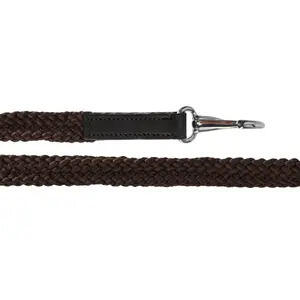 Rênes De Cheval En Cuir Tressé – Marron, Longueur 54", Largeur 5/8" – Équitation Occasion