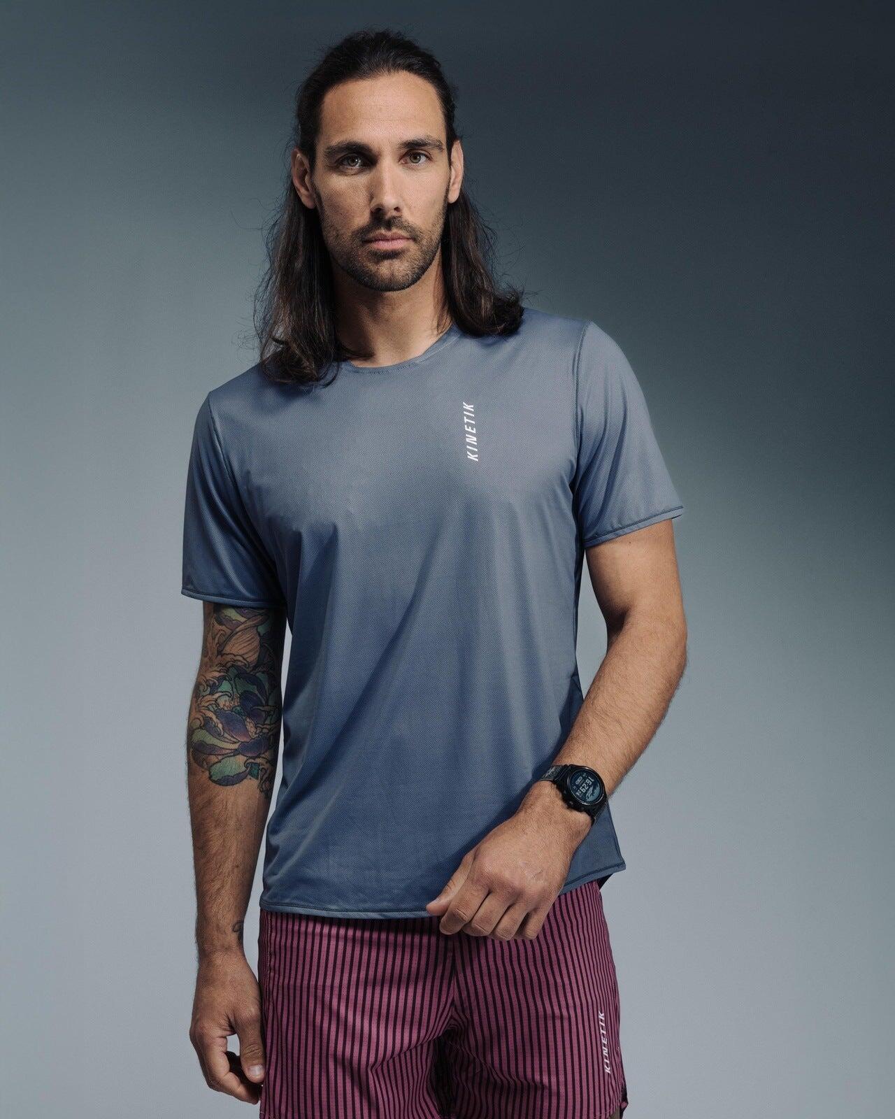 MAILLOT DE TRAIL RUNNING MAVRIK HOMME ODYSSEY GRAY 2/7