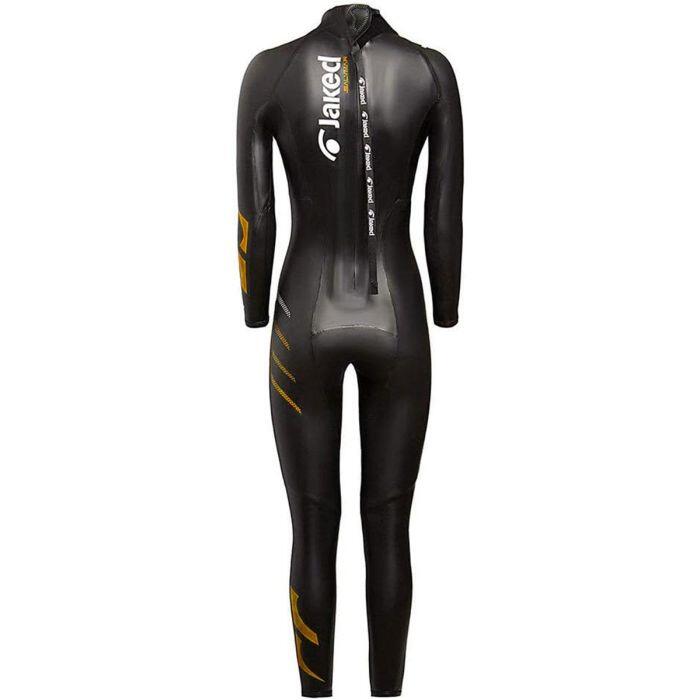Traje de neopreno Jaked Challenger para mujer - Negro/Naranja - Talla S 2/6