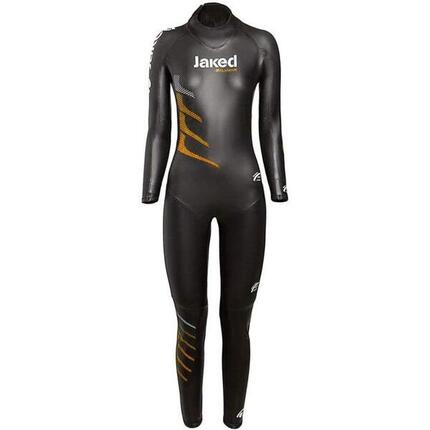 Combinaison de plongée Jaked Challenger pour femme - Noir/Orange - Taille S