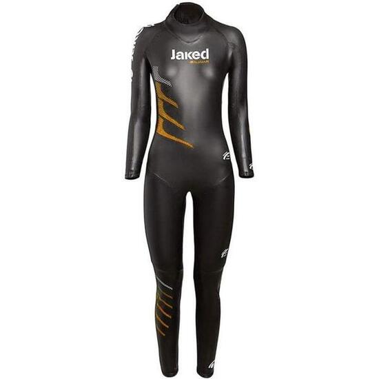 Combinaison de plongée Jaked Challenger pour femme - Noir/Orange - Taille S