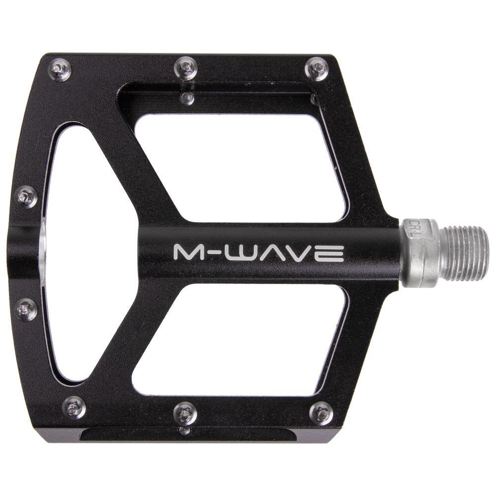 Messingschlager Plattformpedale FREEDOM SL, M-WAVE, Aluminium, schwarz 2/3