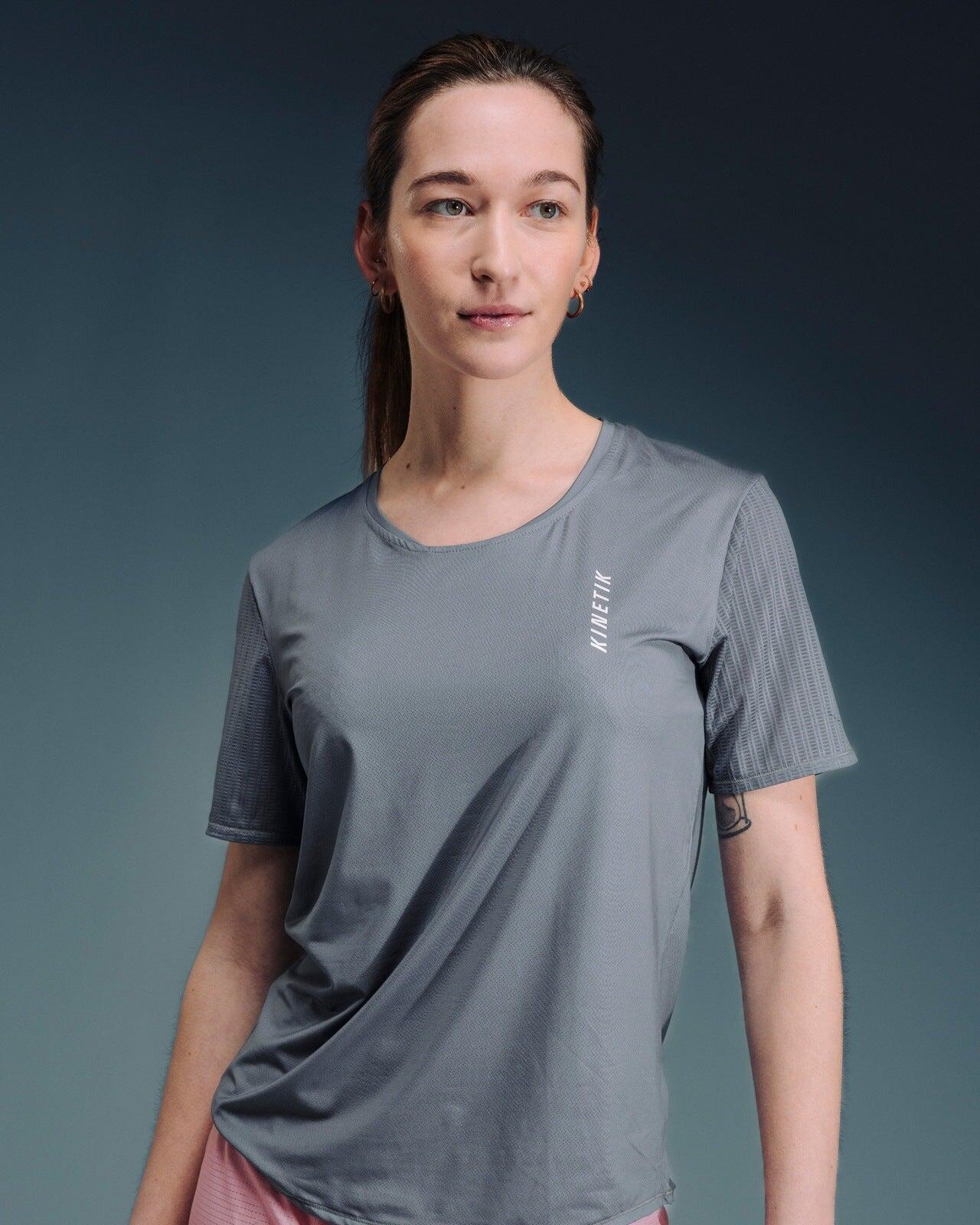 MAILLOT DE TRAIL RUNNING MAVRIK FEMME ODYSSEY GRAY 2/7