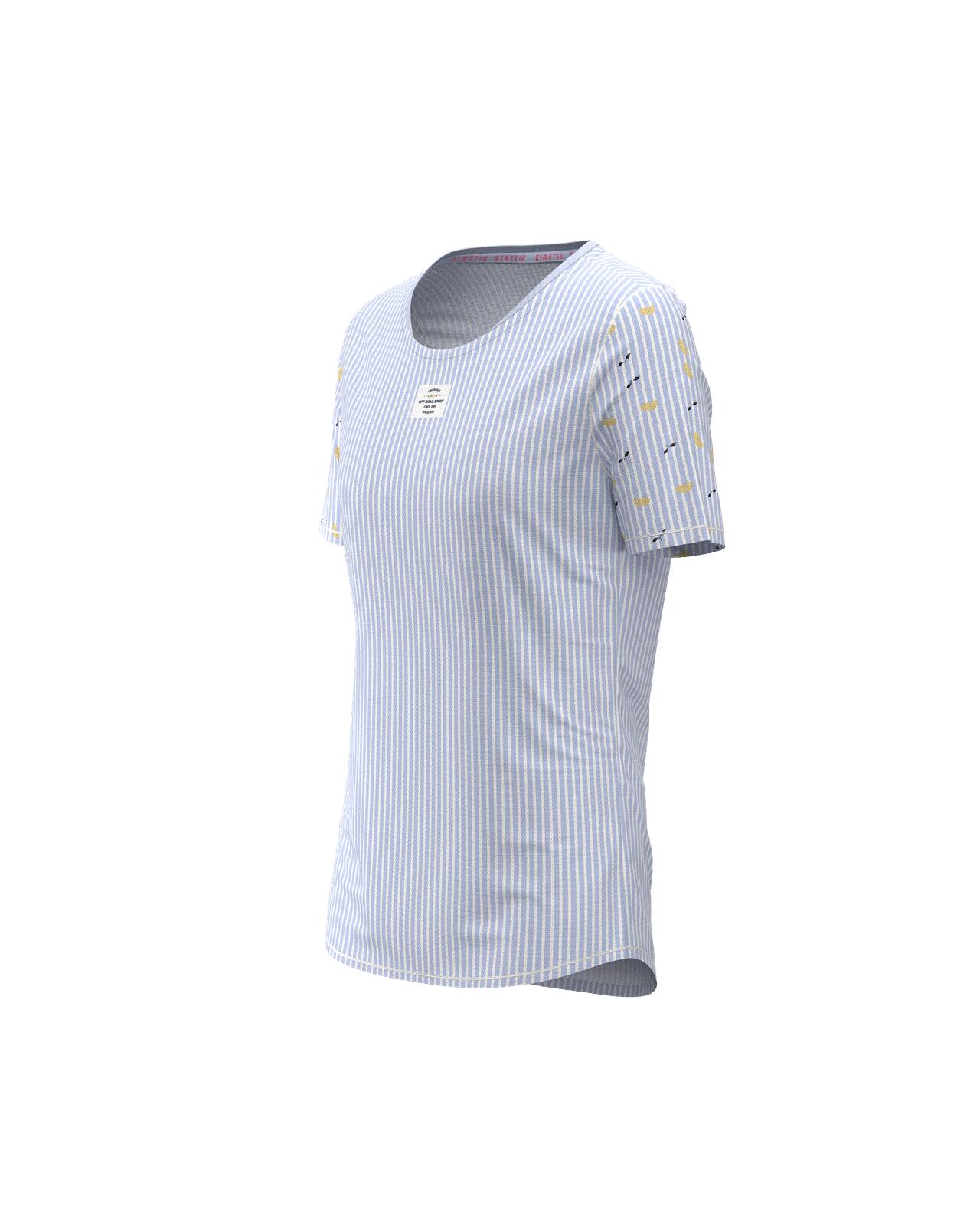 MAILLOT DE TRAIL RUNNING MAVRIK FEMME THE LEMON STRIPE 1/7