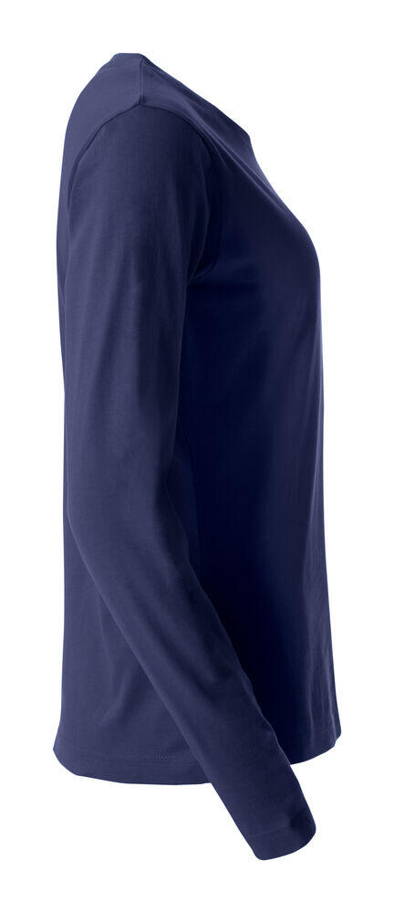 Clique Women's Basic Crew Neck Long Sleeve T-Shirt - Dark Navy 4/5