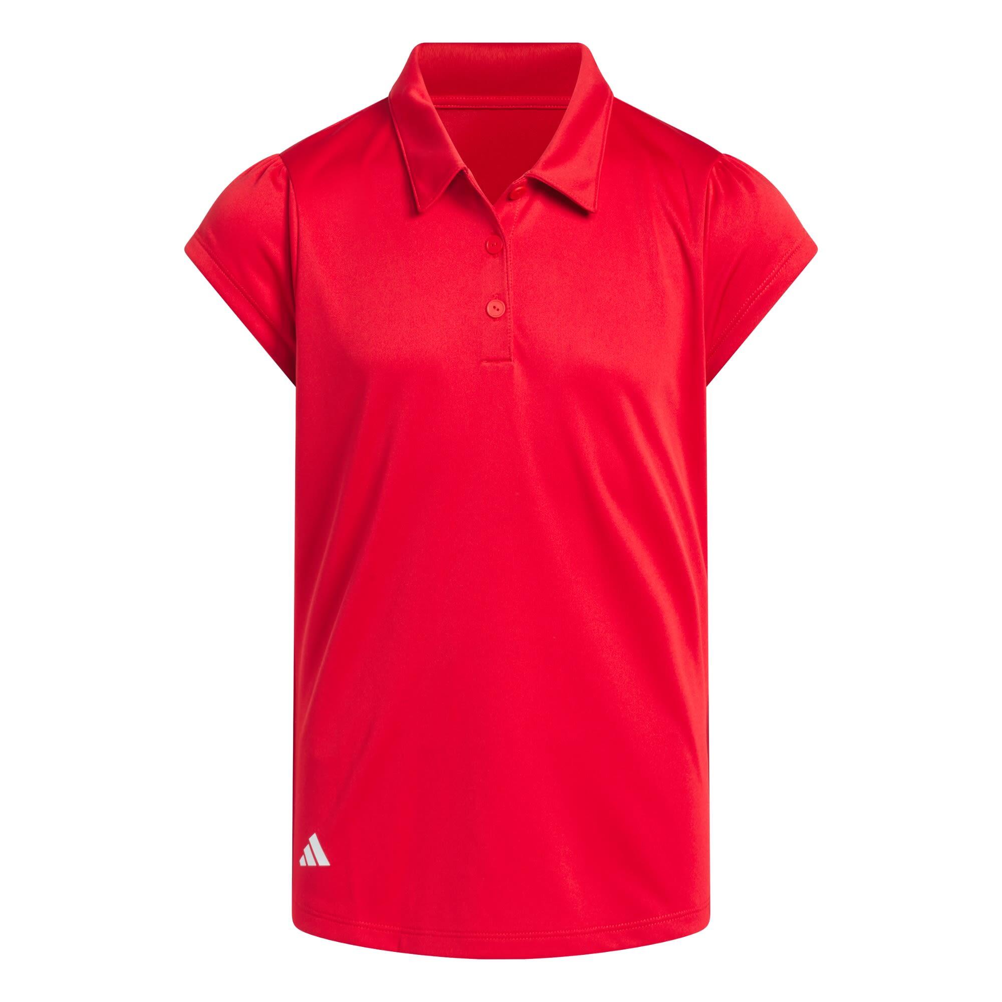 Adidas - Polo Performance Short Sleeve Filles - Polo Manches Courtes - Rouge - Decathlon