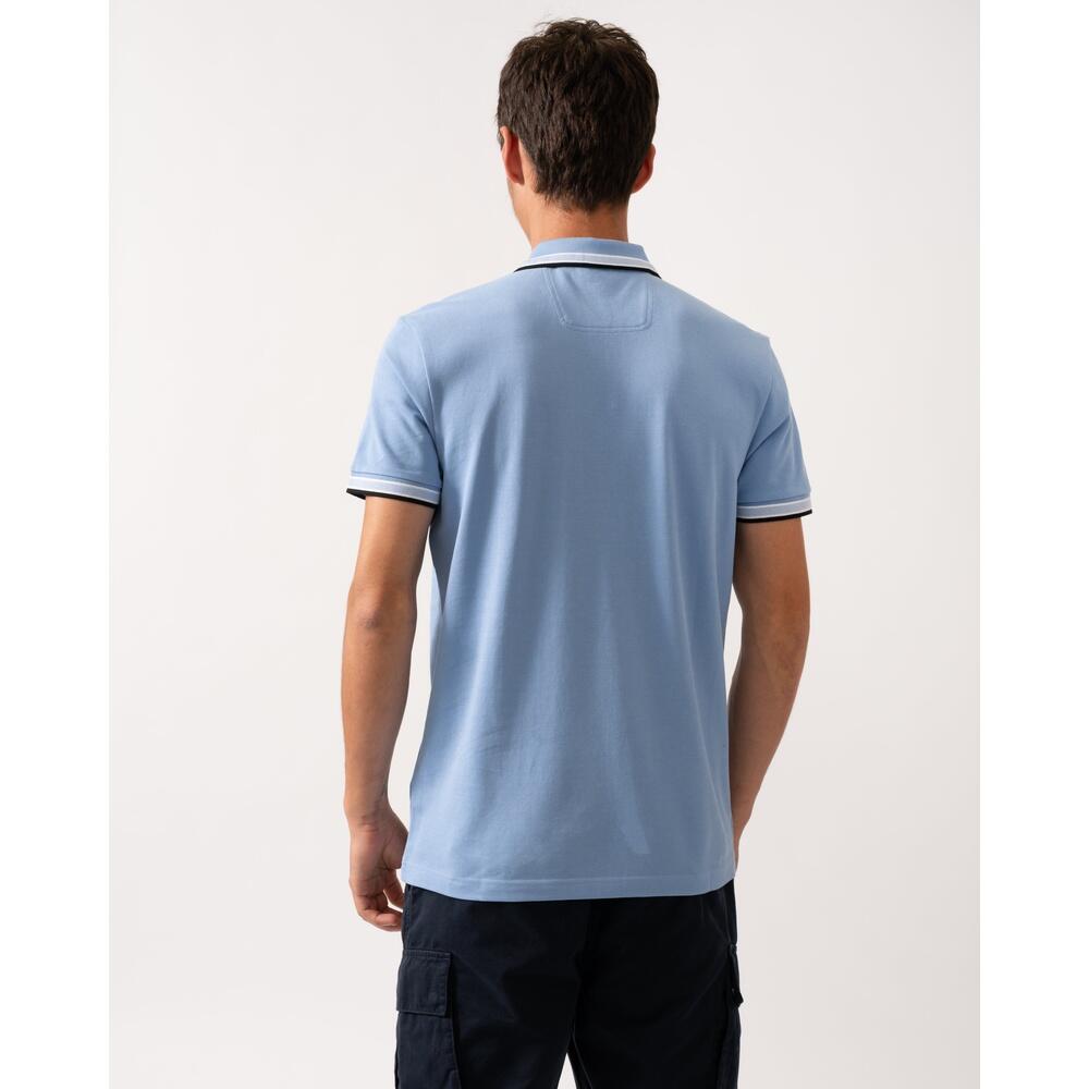 Mens Training Polo Shirt Contrast Logo Paddy 2/4