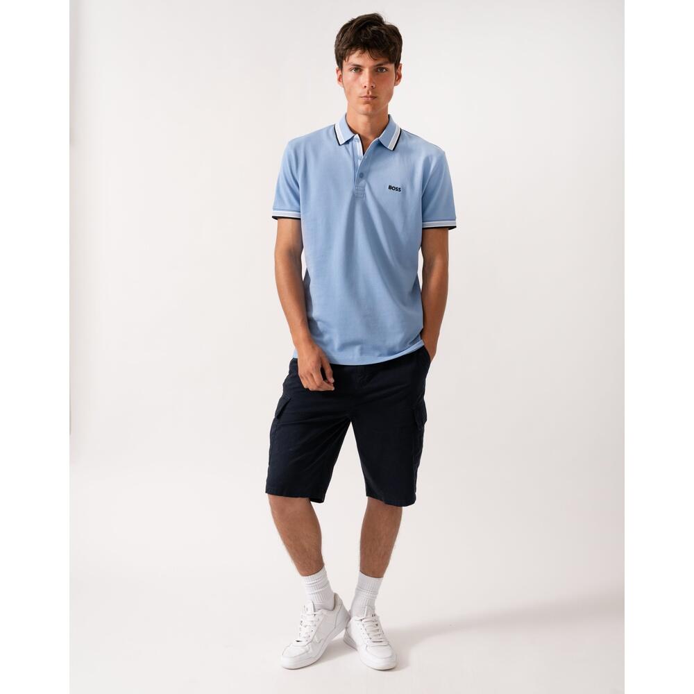 Mens Training Polo Shirt Contrast Logo Paddy 4/4