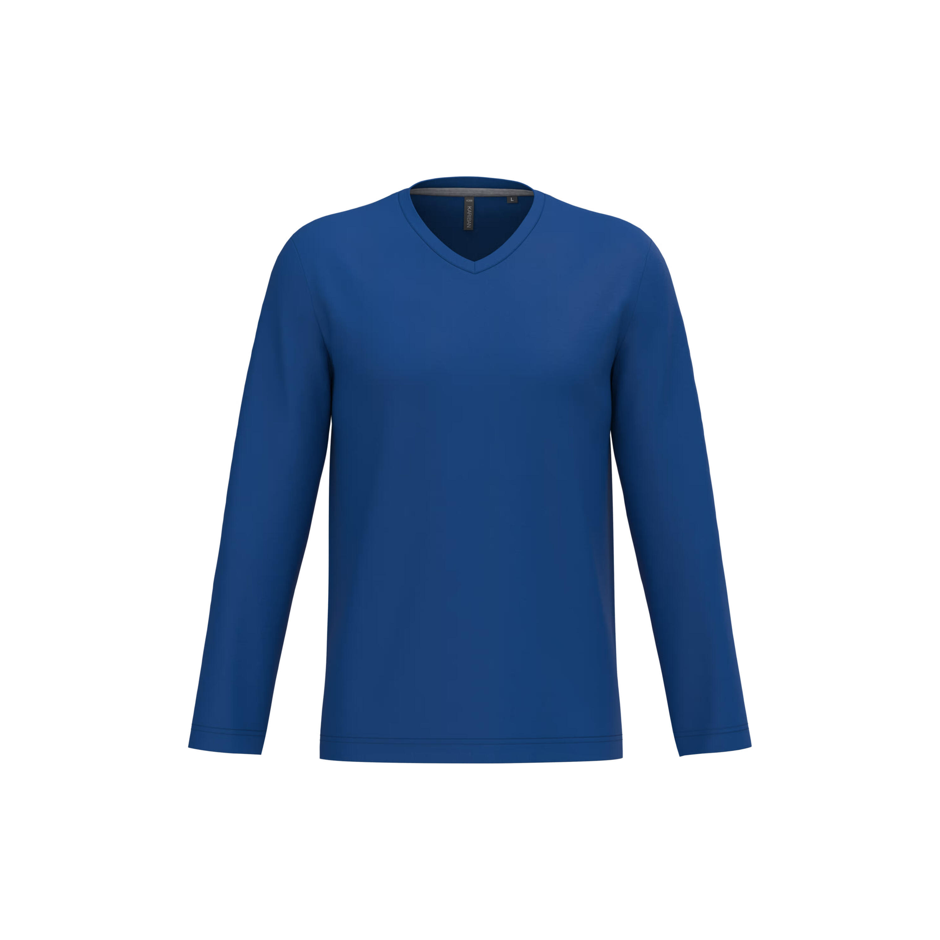 KARIBAN Long sleeve V-neck T-shirt Kariban