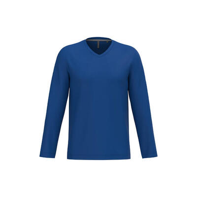 T-shirt kariban col v manches longues