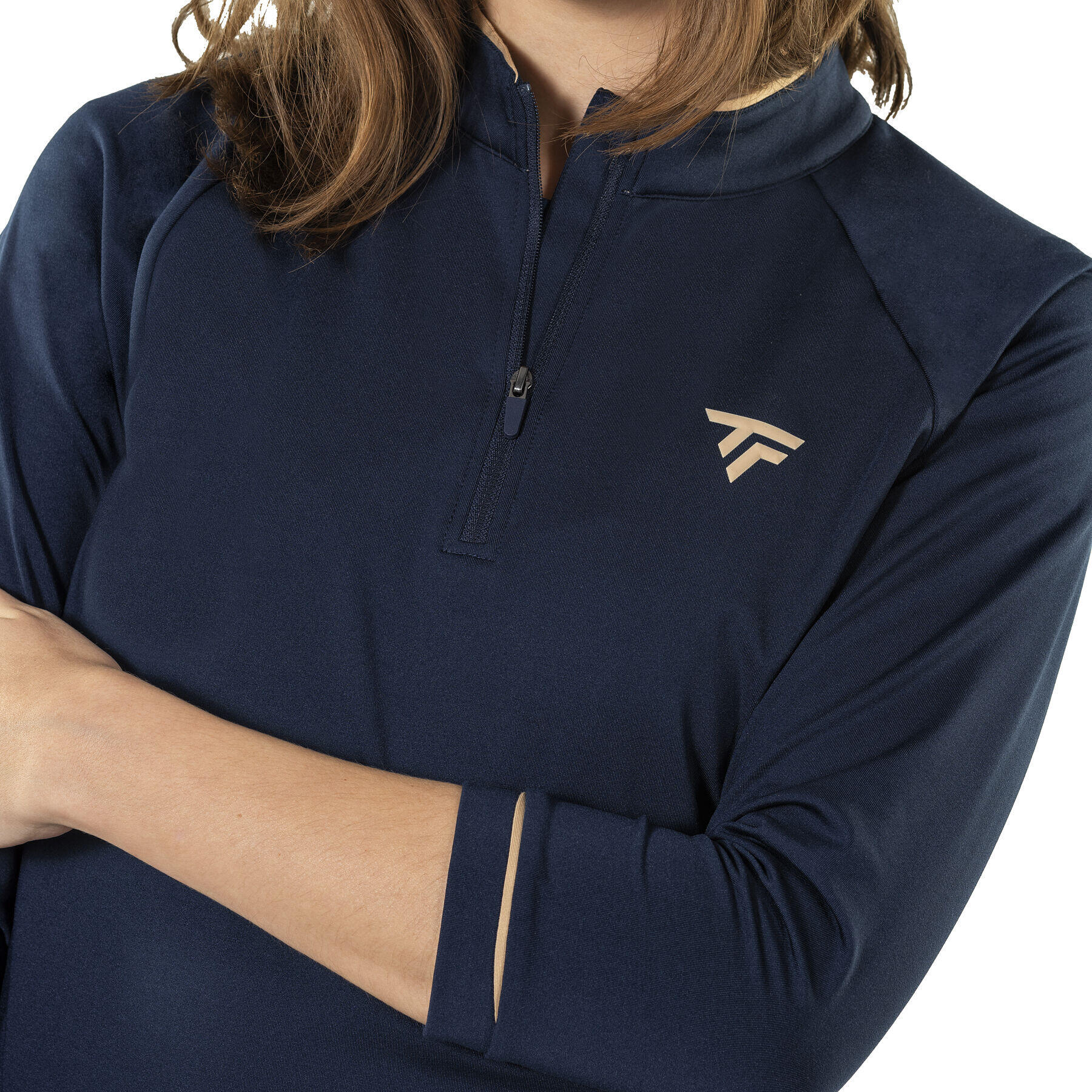 Maglia da allenamento 3/4 Zip donna Tecnifibre Thermo 4/5