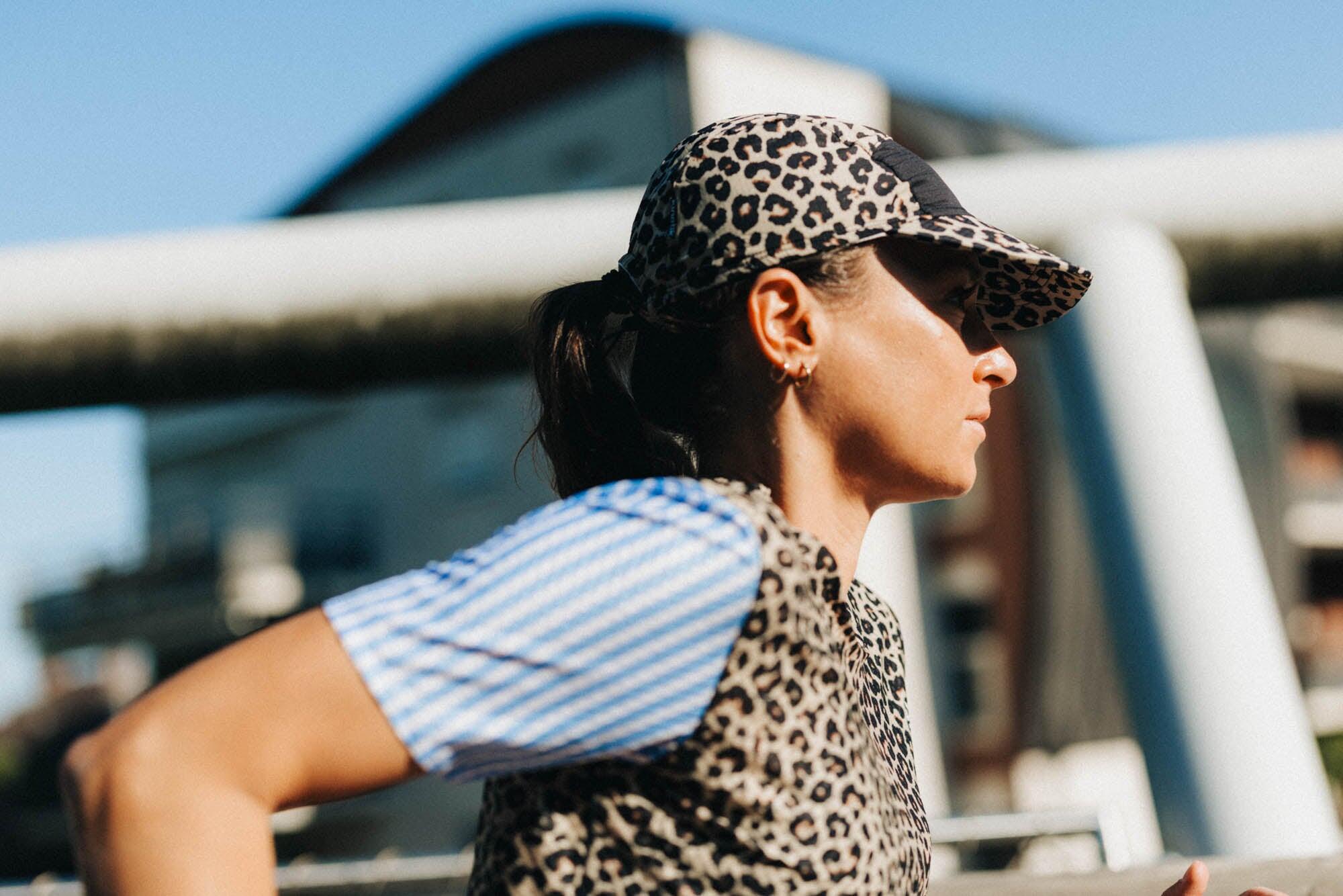 MAILLOT DE TRAIL RUNNING MAVRIK FEMME AR.90 LEOPARD X MARINIERE 4/7