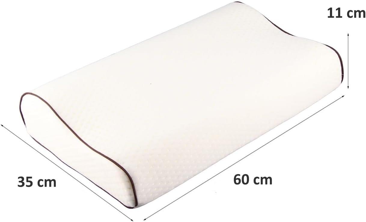 Cuscino Cervicale per Dormire Ergonomico Supporto Ortopedico 60 x 35 cm FF 2/5