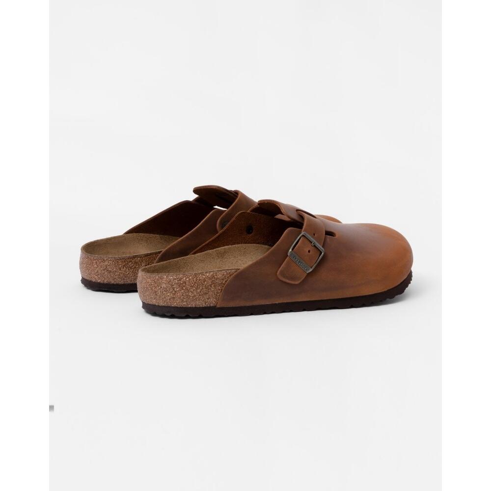 Unisex muły Birkenstock Boston brązowe regular 1028179 3/10