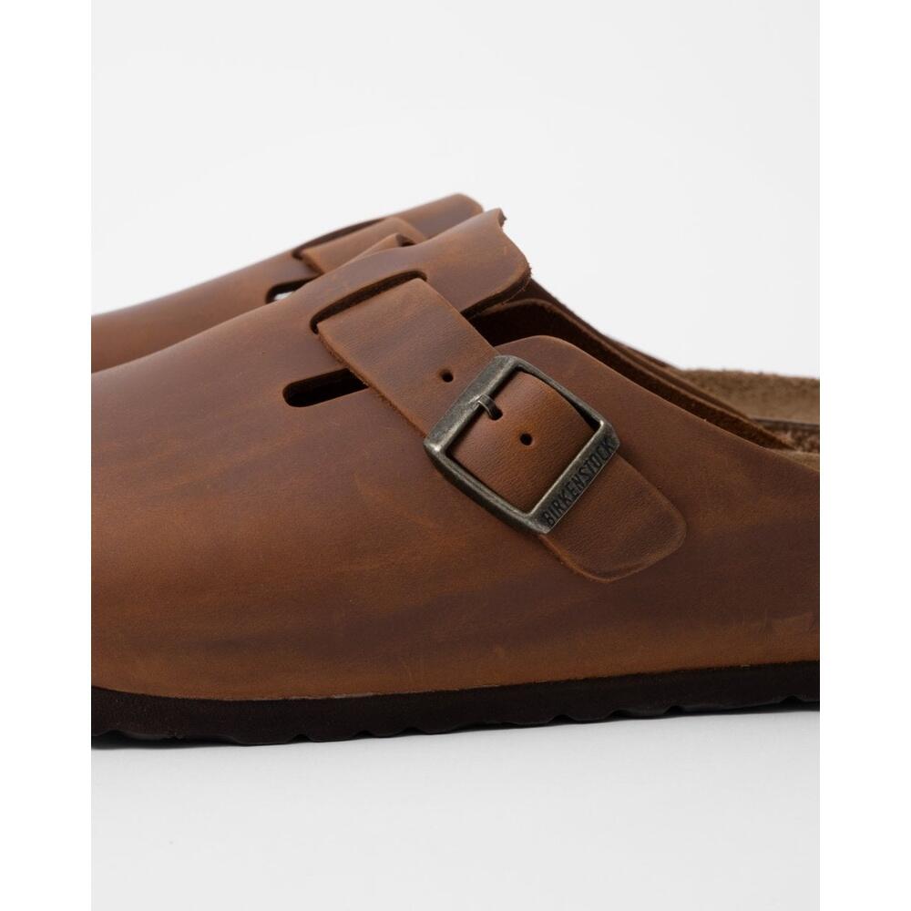 Unisex muły Birkenstock Boston brązowe regular 1028179 2/10