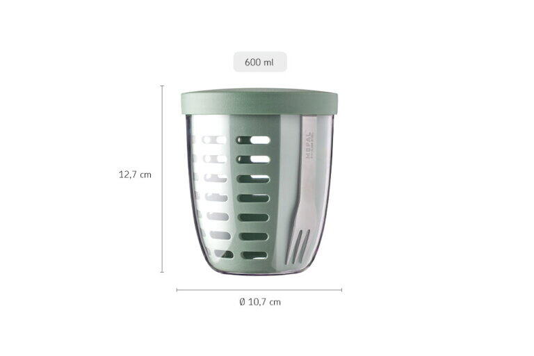 Mepal Ellipse 600 ml Fruitpot - Nordic blue 4/7