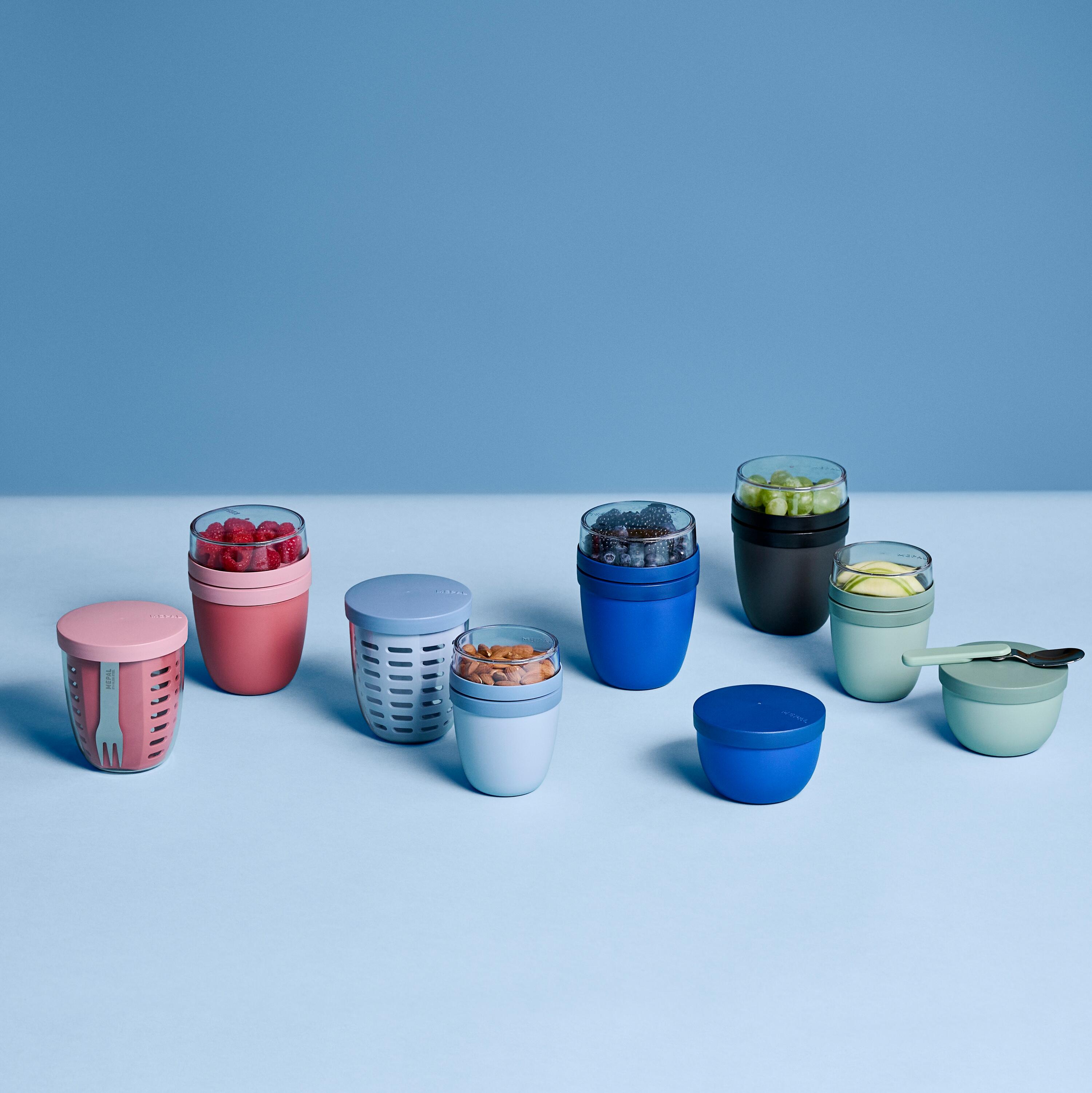 Mepal Ellipse 500 ml Snackpot - Nordic blue 5/5