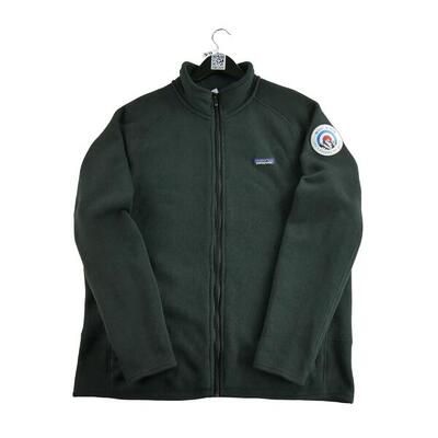 Seconda Mano - Giacca in pile nera da uomo - Stato eccellente