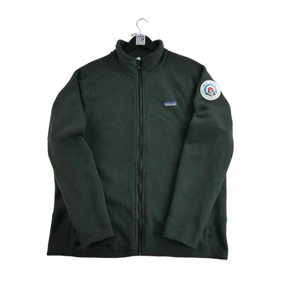 Seconda Mano - Giacca in pile nera da uomo - Stato eccellente