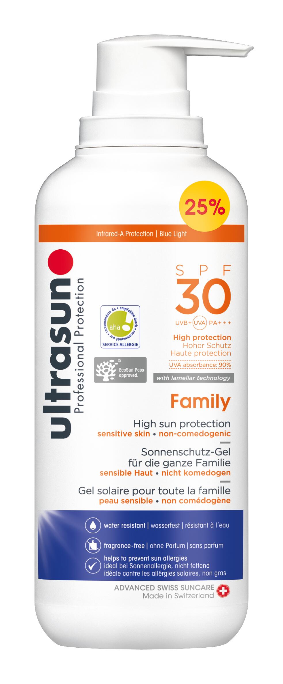 ULTRASUN Ultrasun – Family SPF30 400ml Aktion