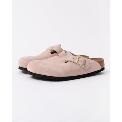 Schoenen - casual - dames - boston suede - lichtroze