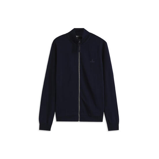 Felpa uomo in cotone con zip e collo alto