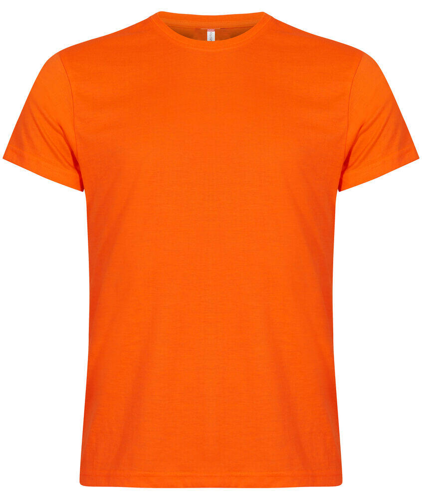 T-shirt van Clique - Heren - Klassieke Moderne Pasvorm - Hi Vis Oranje 1/1