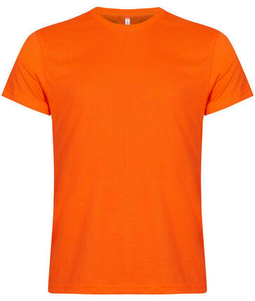 T-shirt van Clique - Heren - Klassieke Moderne Pasvorm - Hi Vis Oranje