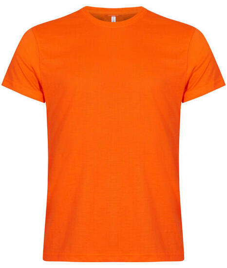 T-shirt van Clique - Heren - Klassieke Moderne Pasvorm - Hi Vis Oranje