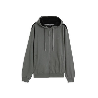 Felpa uomo con cappuccio e dettagli a contrasto