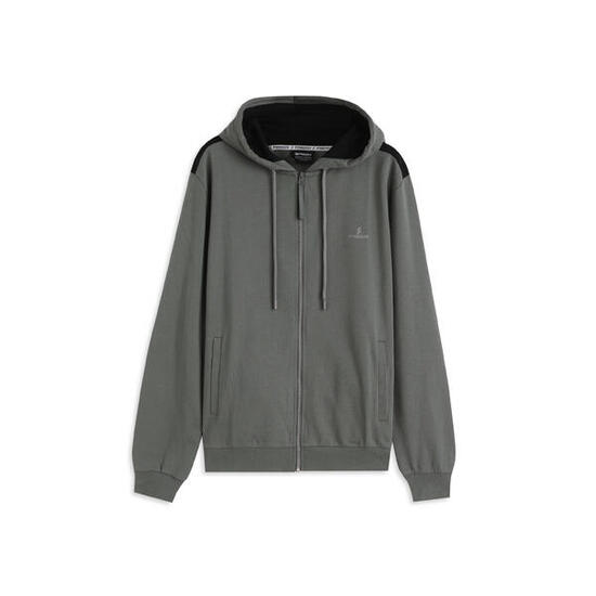 Felpa uomo con cappuccio e dettagli a contrasto