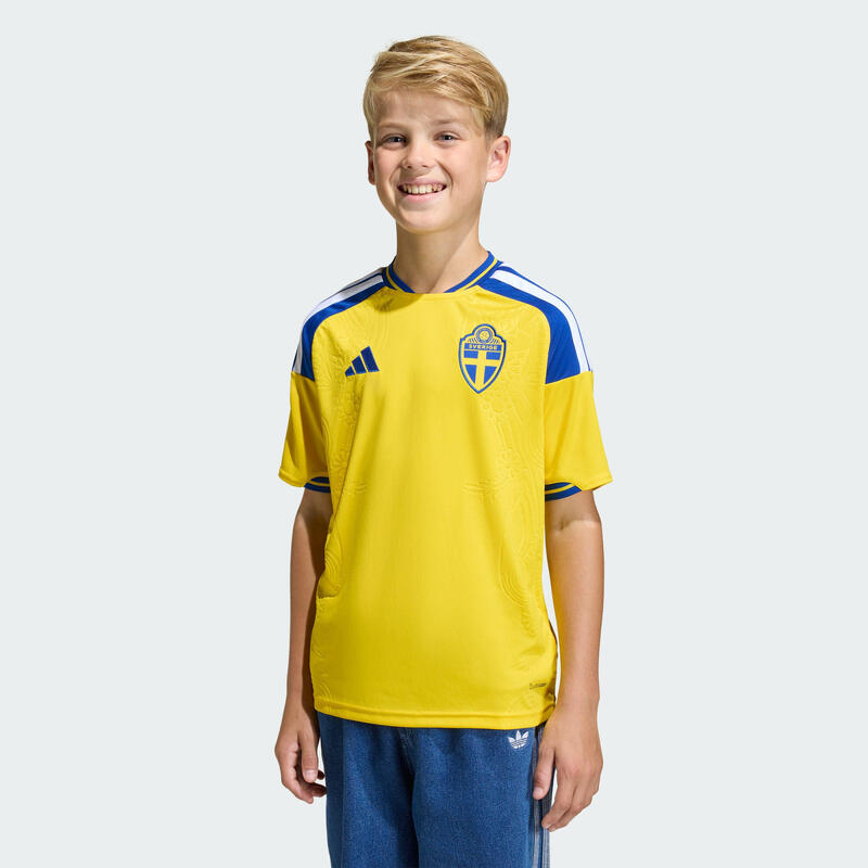 Tricou pentru copii Suedia 26 pentru meciuri pe teren propriu