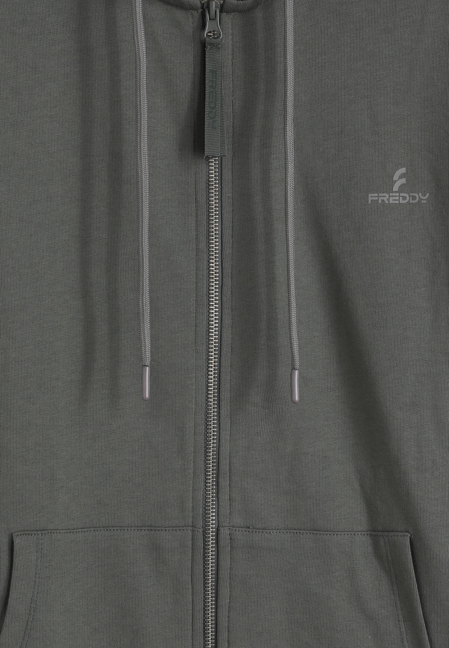 Felpa uomo in cotone con zip e cappuccio 3/3
