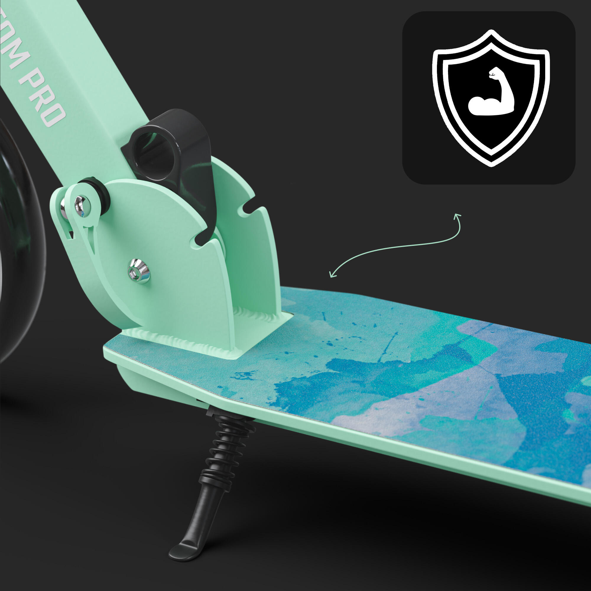 Apollo City Scooter Phantom – foldable children's scooter with 200 mm wheels 5/6