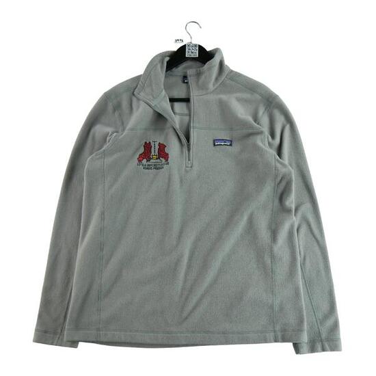 Seconda Mano - Pullover in pile grigio da uomo - Stato eccellente