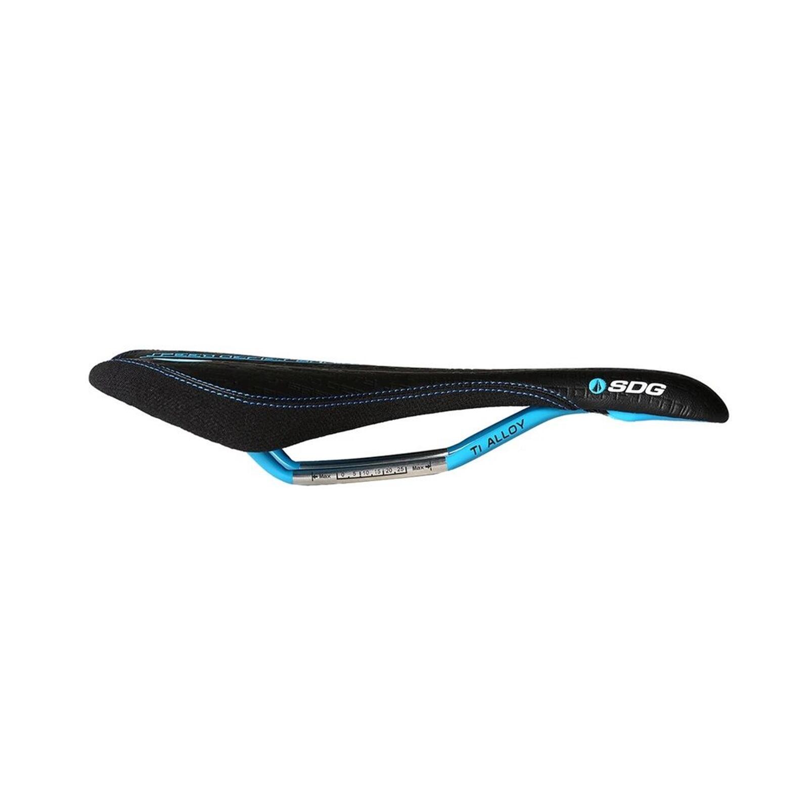 SDG Circuit MTN Sattel, Ti-Alloy 7x7mm, black/cyan 2/2
